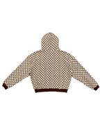 Sue Me Zip Up Hoodie Coffee/Cream