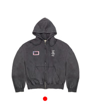 Load image into Gallery viewer, Enter the Void Zip Up Hoodie Faded Black
