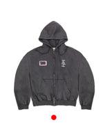 Enter the Void Zip Up Hoodie Faded Black