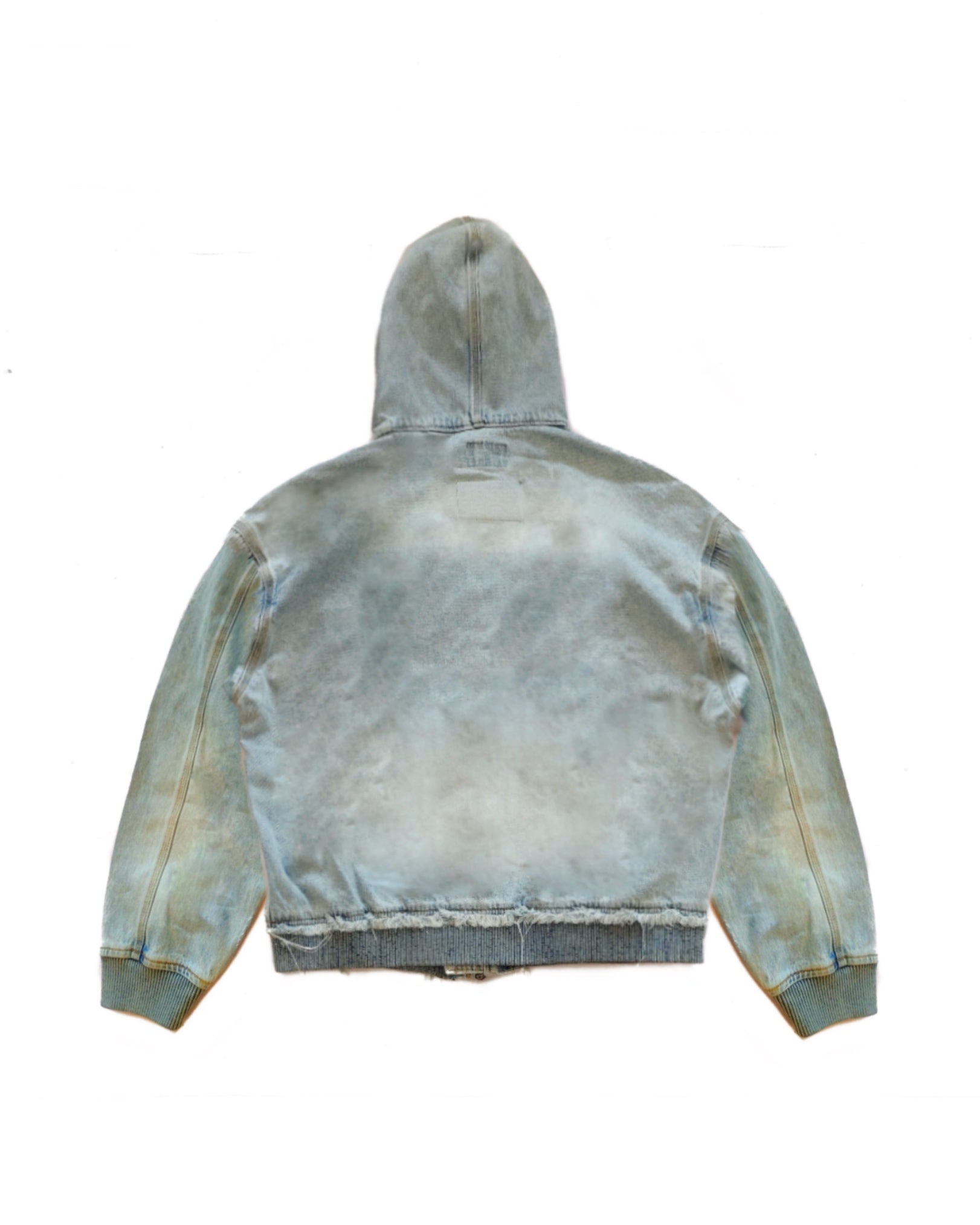 Kowboy Denim Zip Up Hoodie Vintage Blue