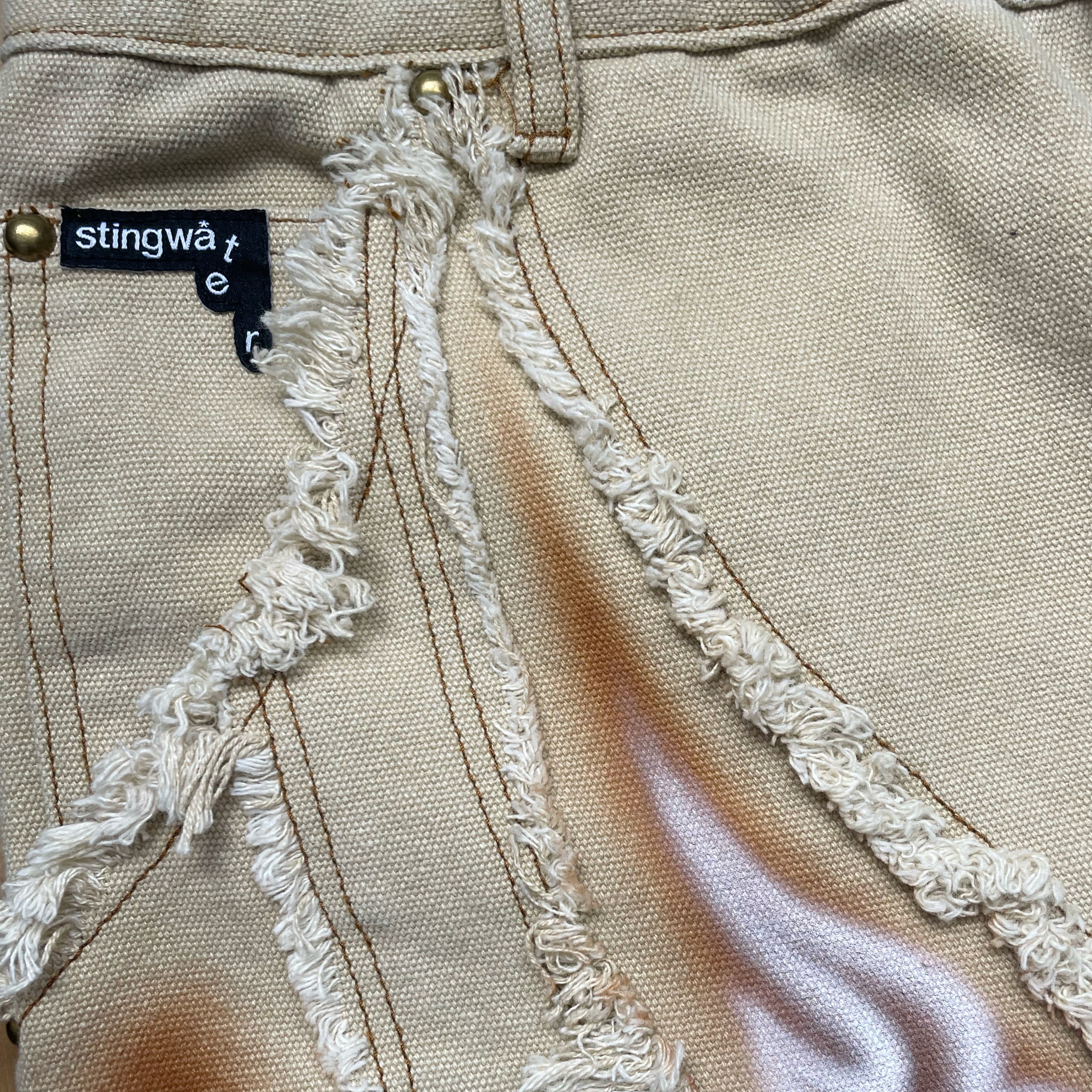 Saloon Jean Shorts Khaki (ft. Kevin Mejia)