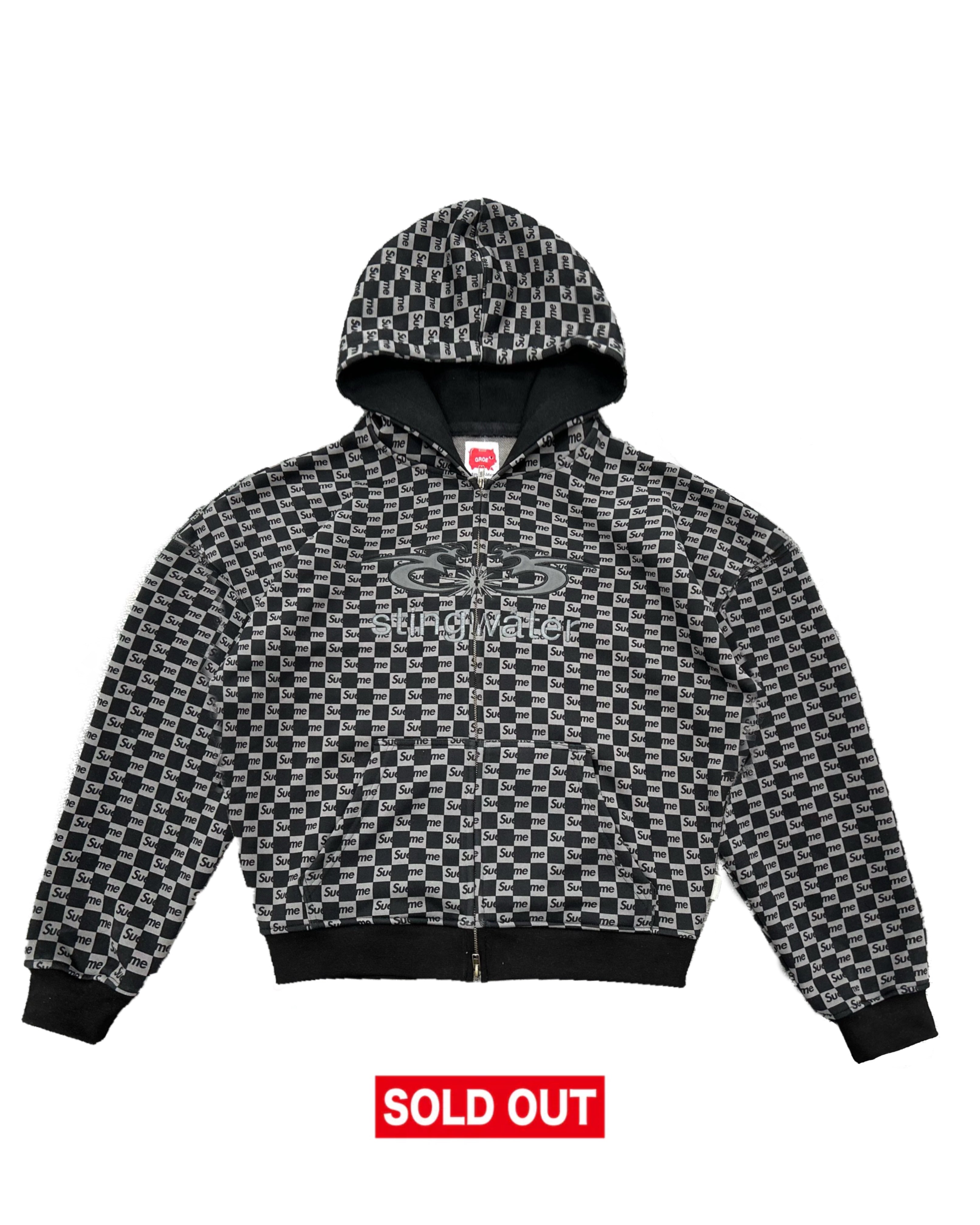 Sue Me Zip Up Hoodie Black/Metal