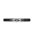 Moses Studded Thin Belt Titanium