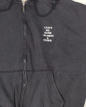 Load image into Gallery viewer, Mini Crisis Zip Up Hoodie Faded Black
