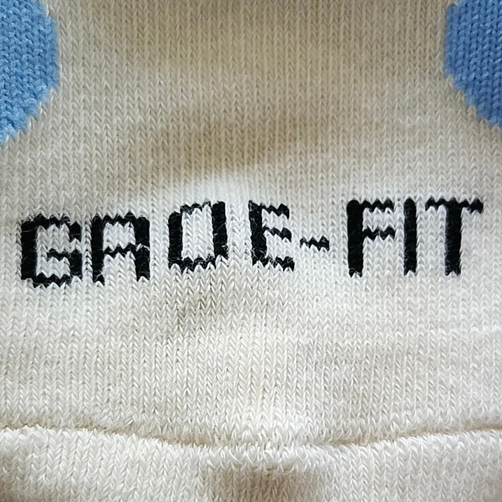 Polkadot Mushroom Aga Sock White/blue