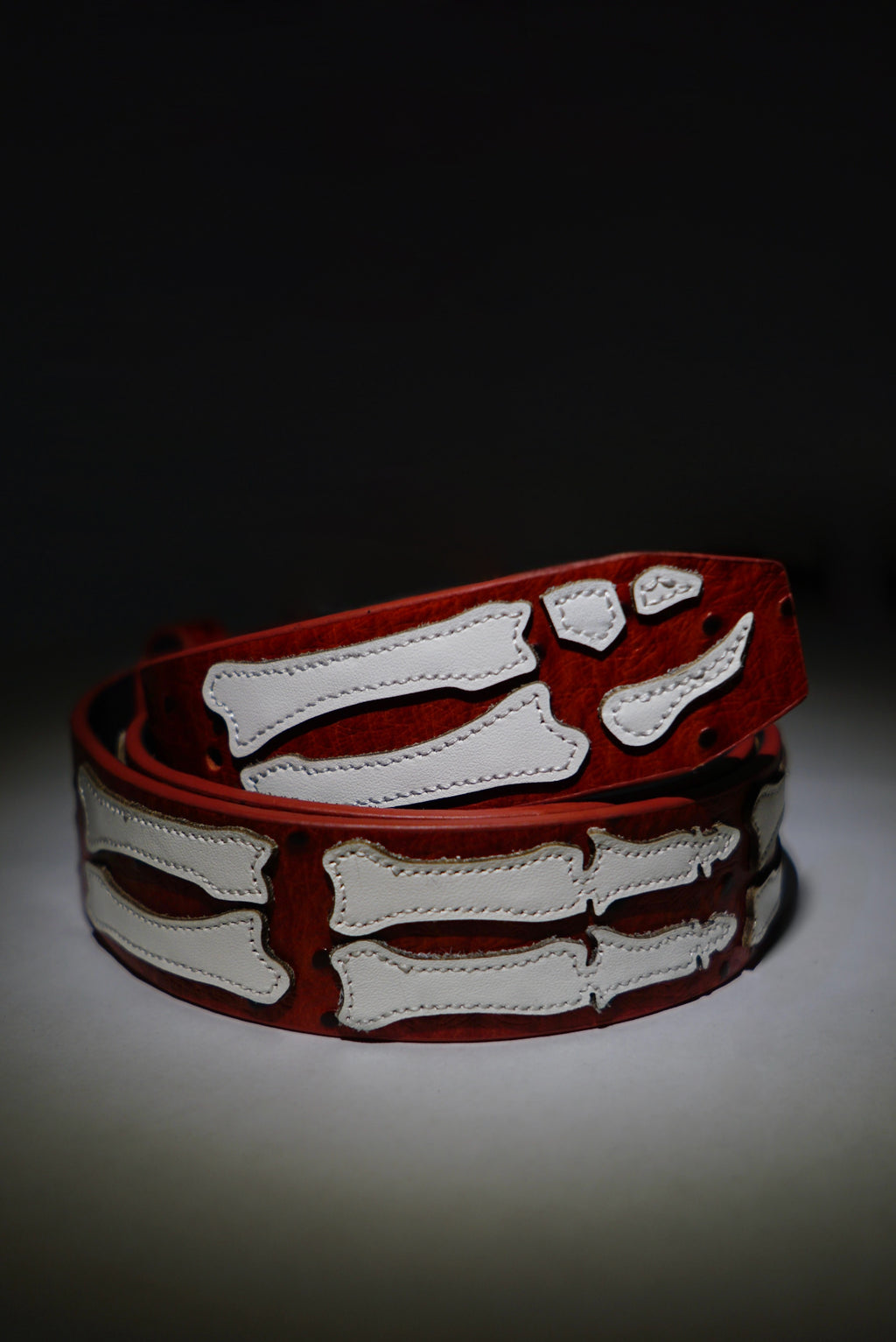 Stingwater Bone Belt Deep Red