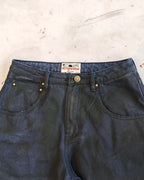 Big Groe Painted Canvas Jeans Off Black