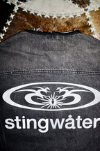 Moto Denim Vest Unchained Acid Black