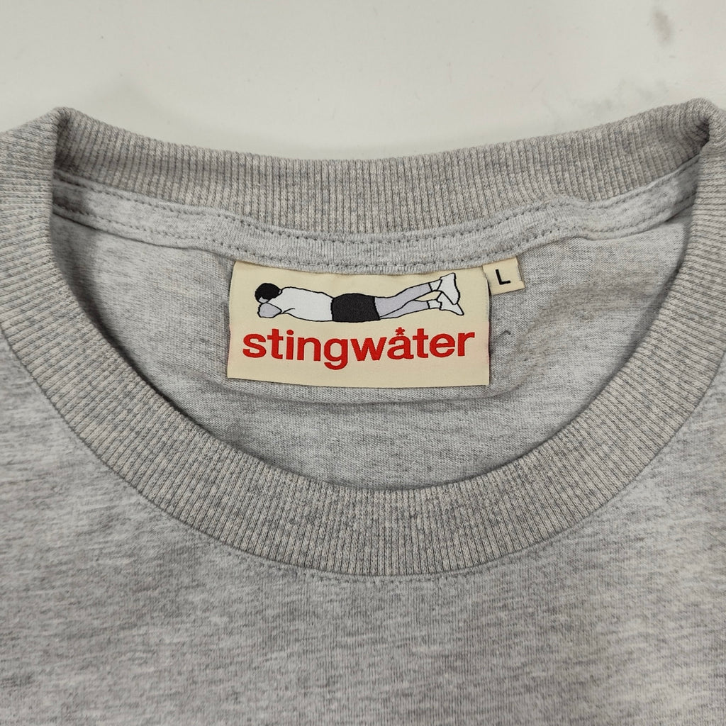 Stingwater America in distress t shirt heather gray