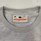 Stingwater America in distress t shirt heather gray