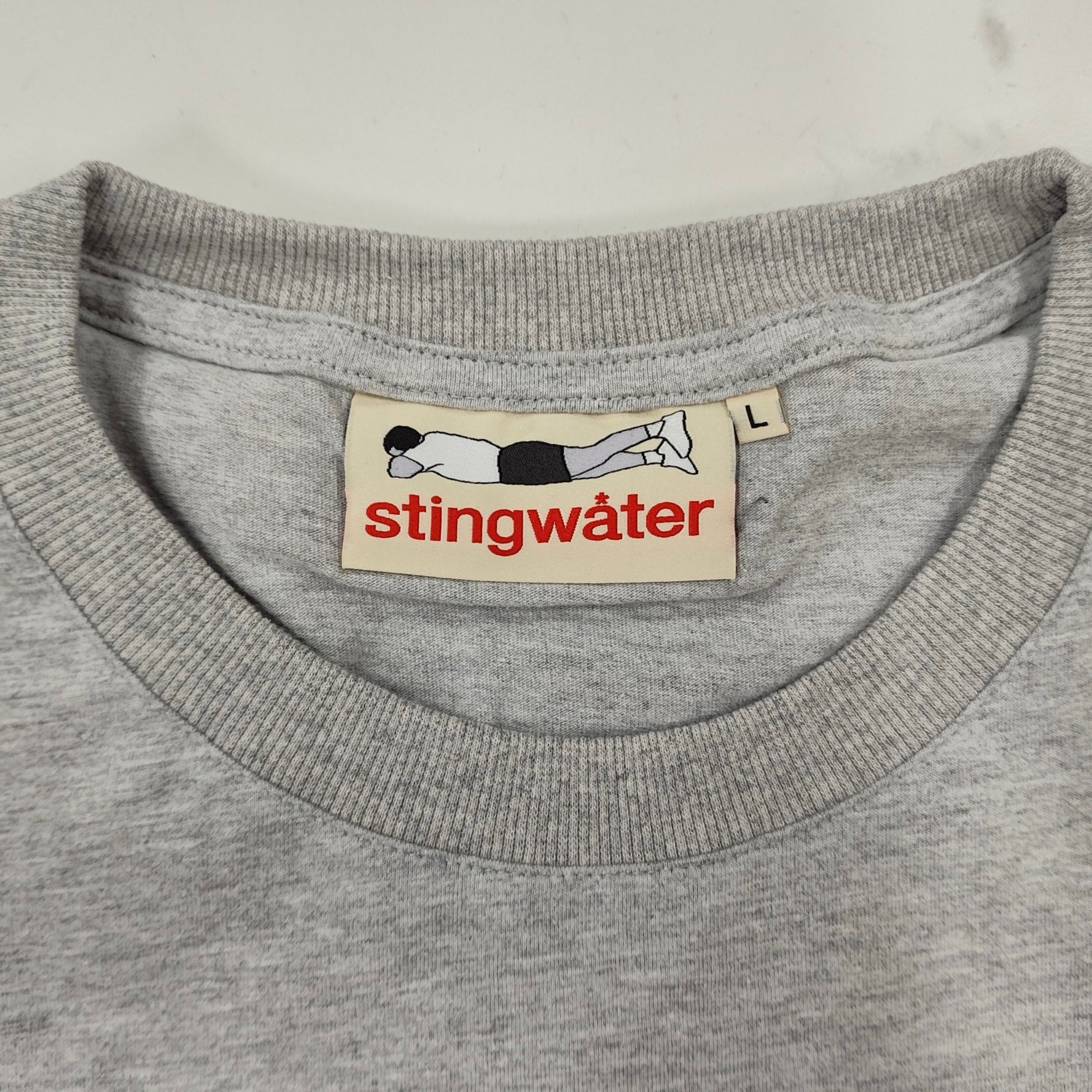 Stingwater America in distress t shirt heather gray