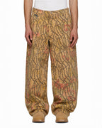 Waxed Corduroy Double Knee Pants