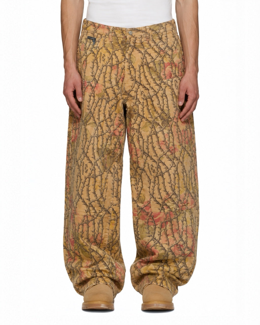 Waxed Corduroy Double Knee Pants
