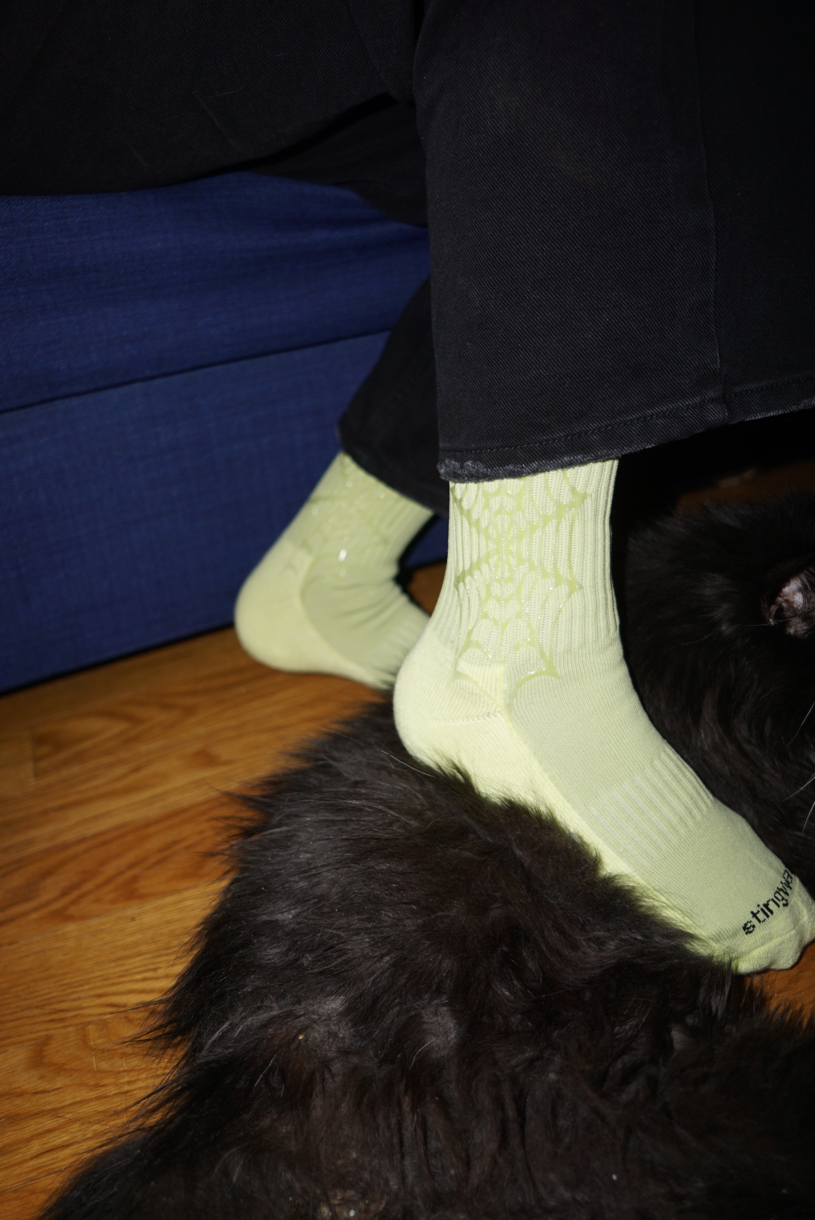 Stingwater Spider Web Socks Alkaline/Slime