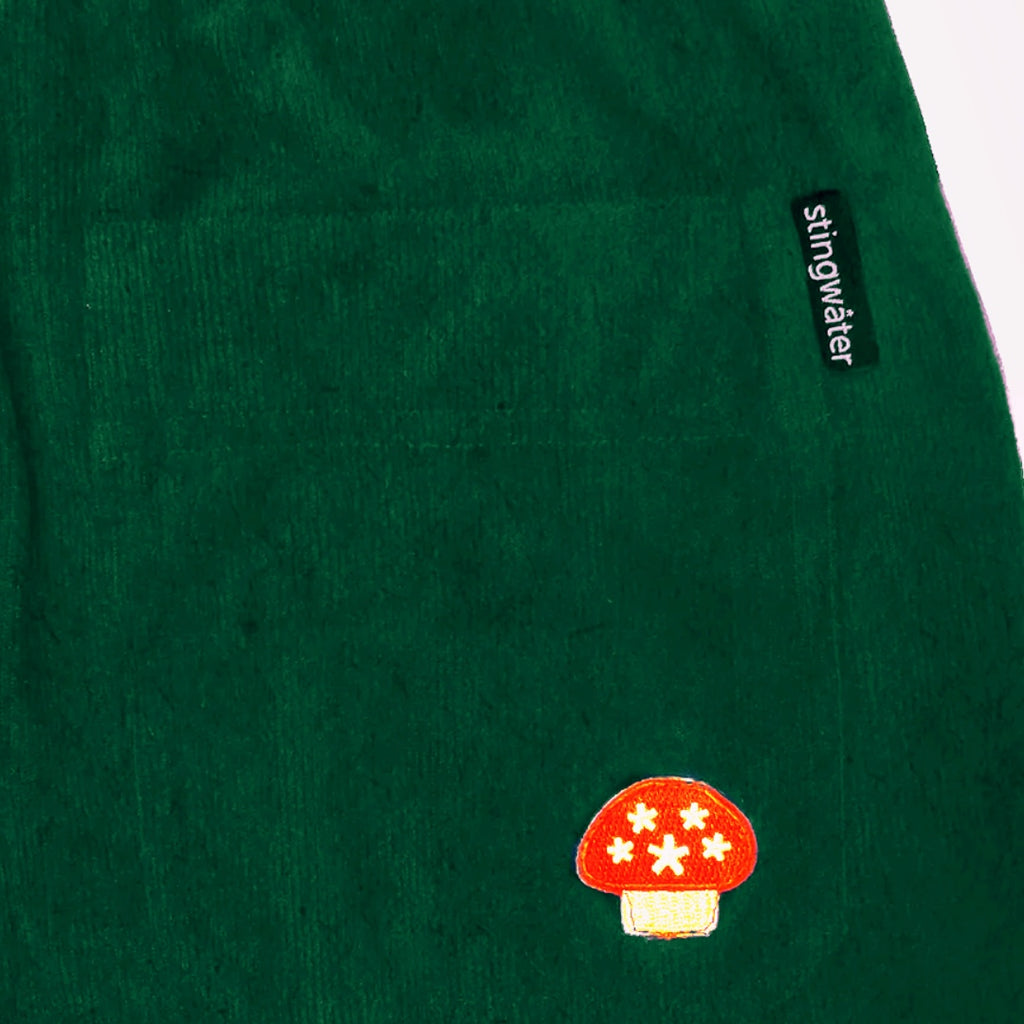Corduroy Melting logo Sweatpants Forrest Green