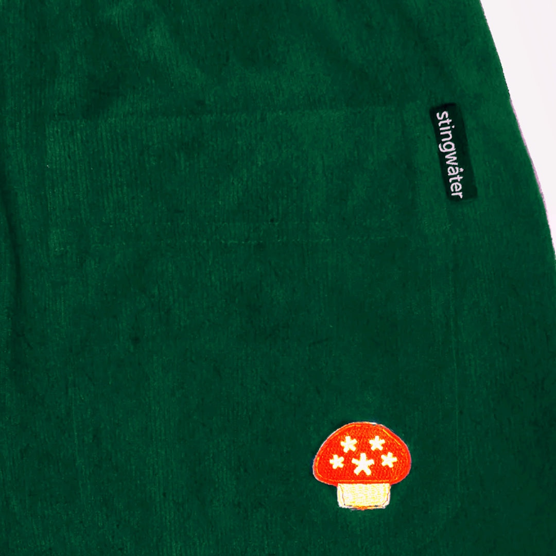 Corduroy Melting logo Sweatpants Forrest Green