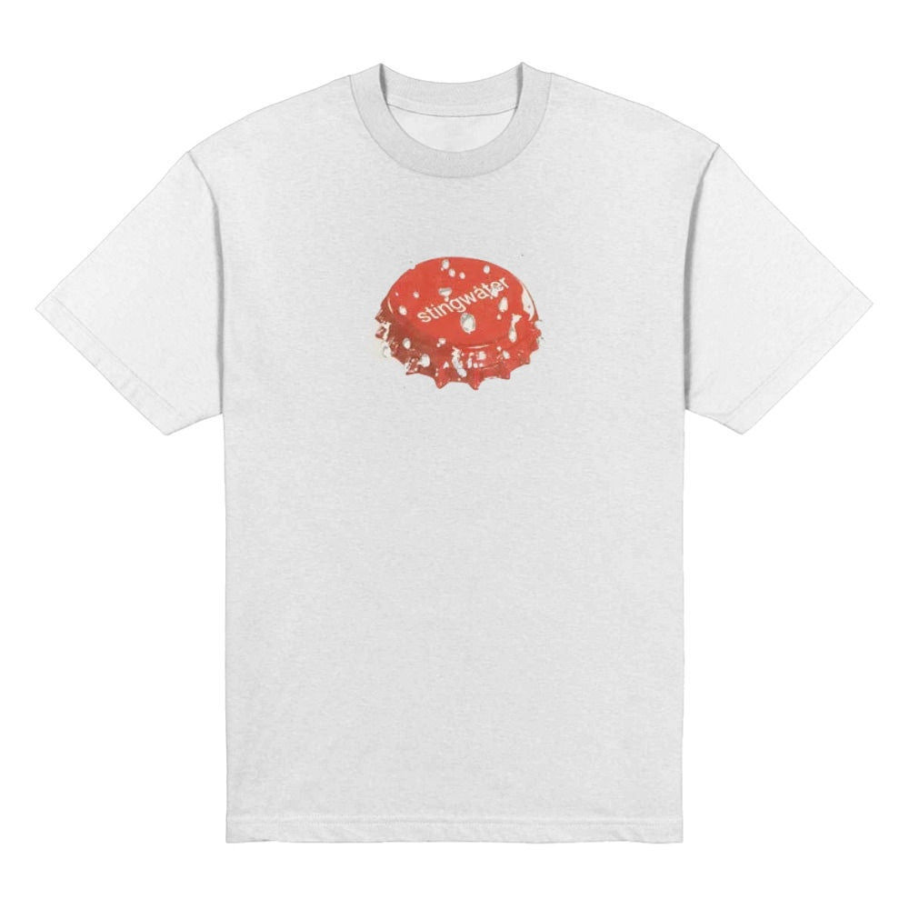 Bottle cap t shirt white