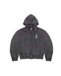 Mini Crisis Zip Up Hoodie Faded Black