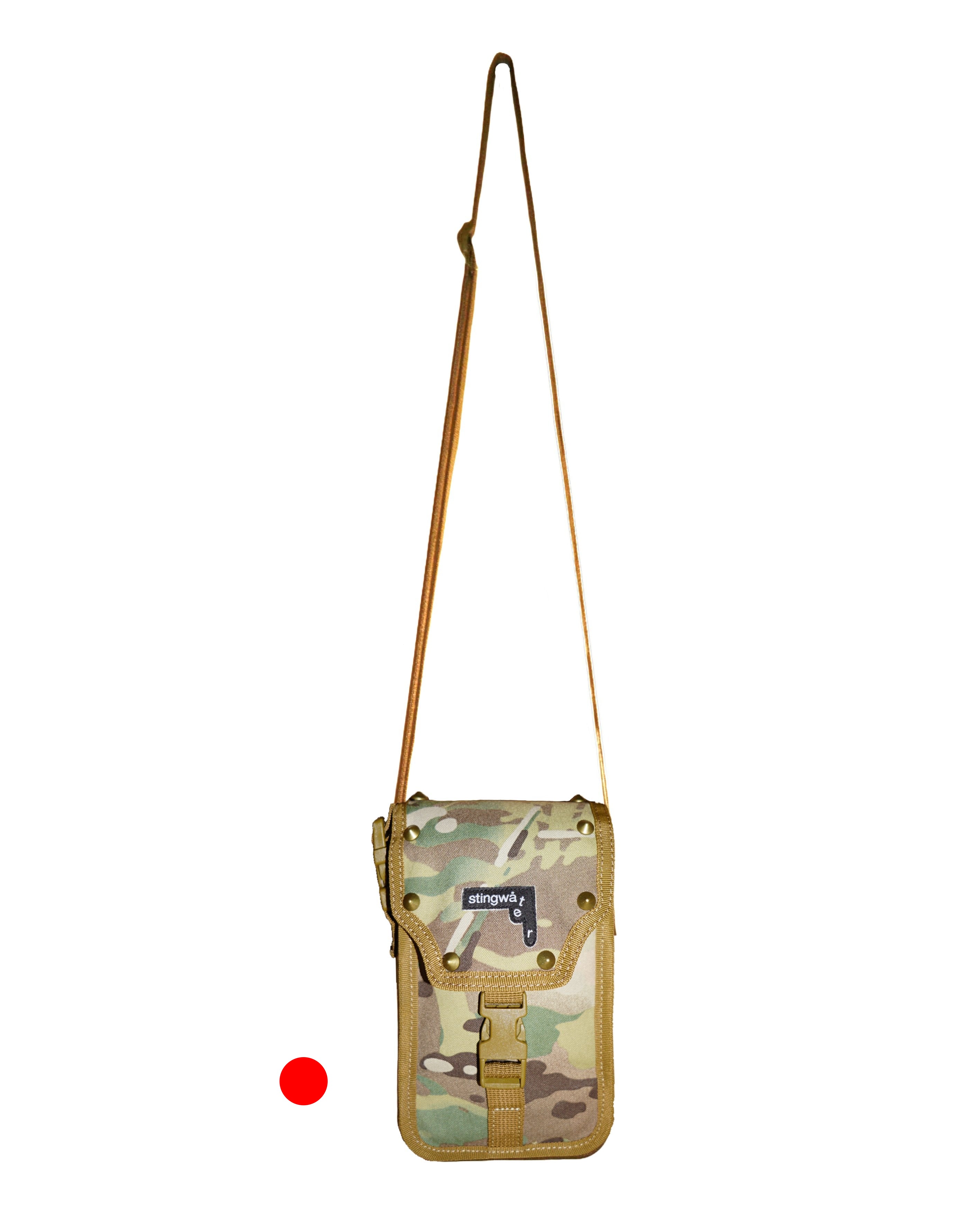 Studded Alpha Crossbody Bag Camo
