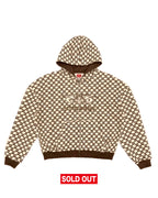 Sue Me Zip Up Hoodie Coffee/Cream