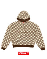 Sue Me Zip Up Hoodie Coffee/Cream