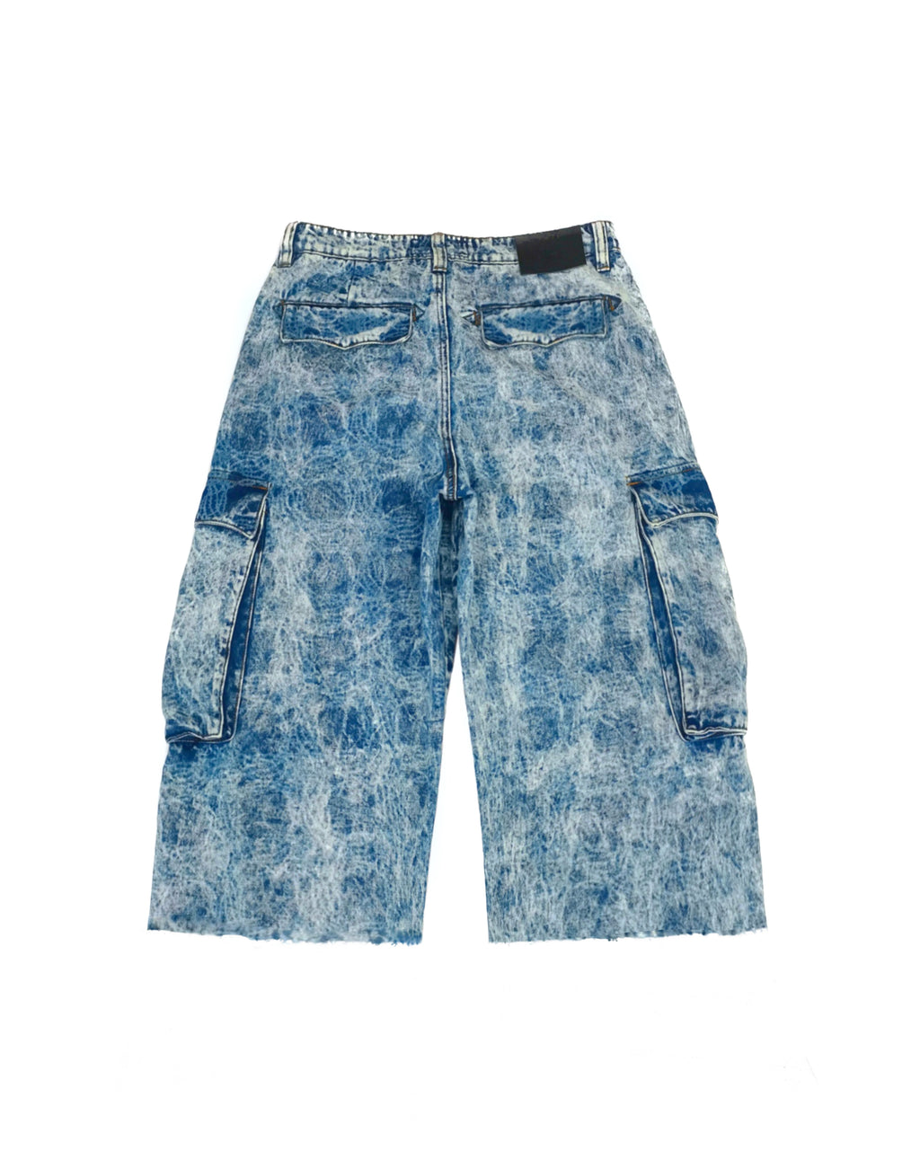 Red Sea Cargo Denim Shorts (Chained) Blue