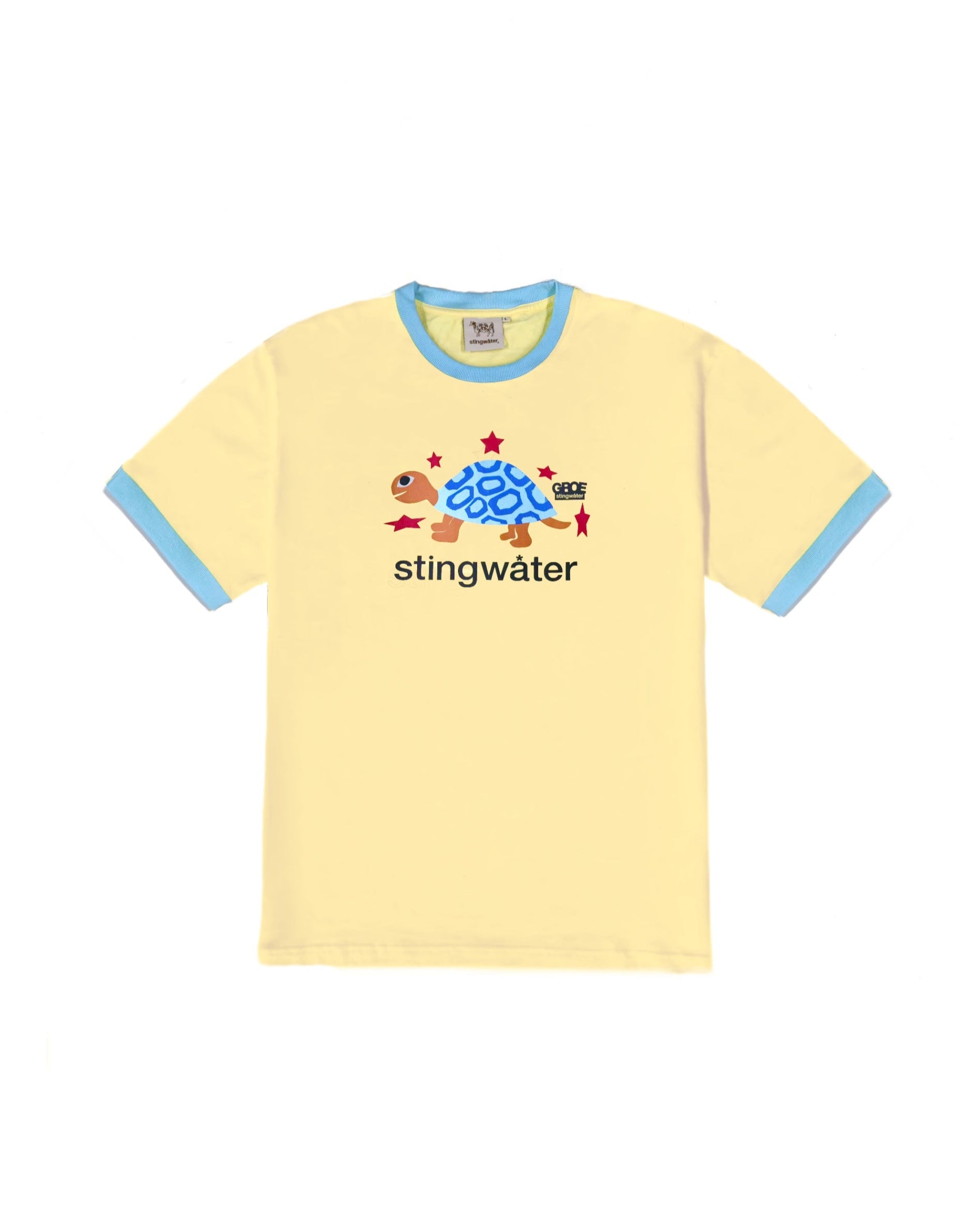 Stingwater Turtle T-Shirt Yellow Ringer