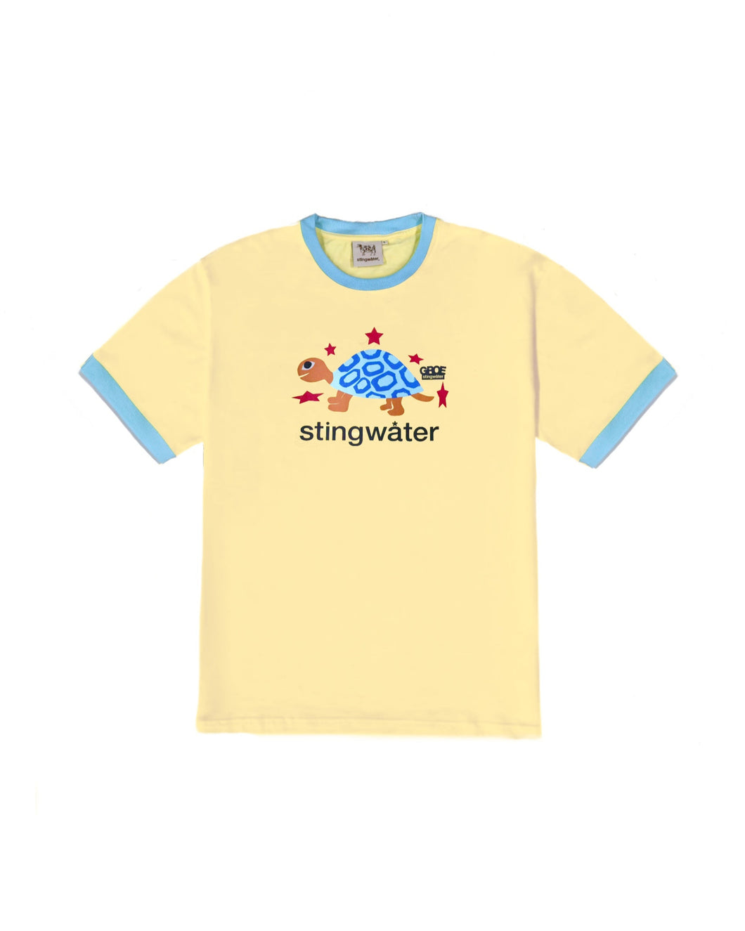 Stingwater Turtle T-Shirt Yellow Ringer