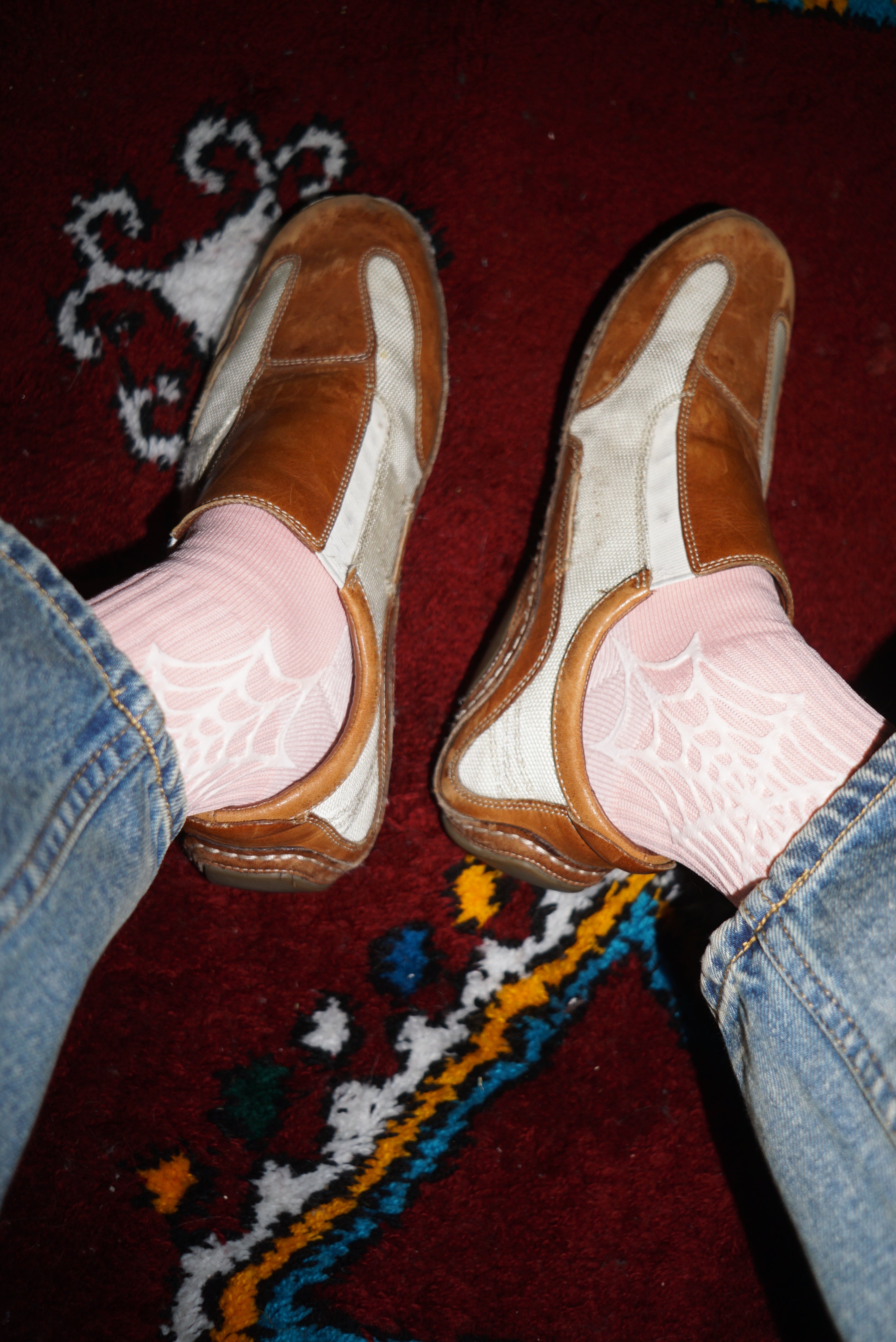 Stingwater Spider Web Socks Pink/Salt