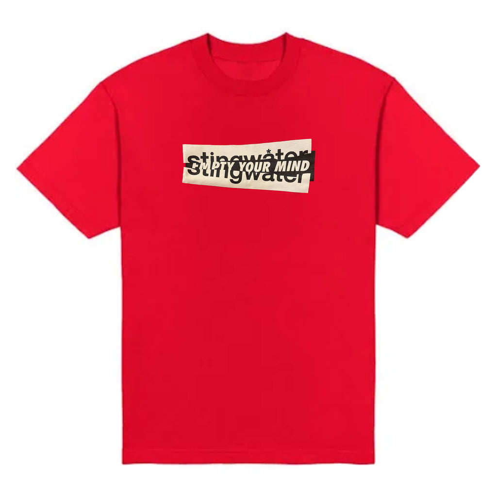 Ripped logo T-Shirt Red