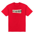Ripped logo T-Shirt Red