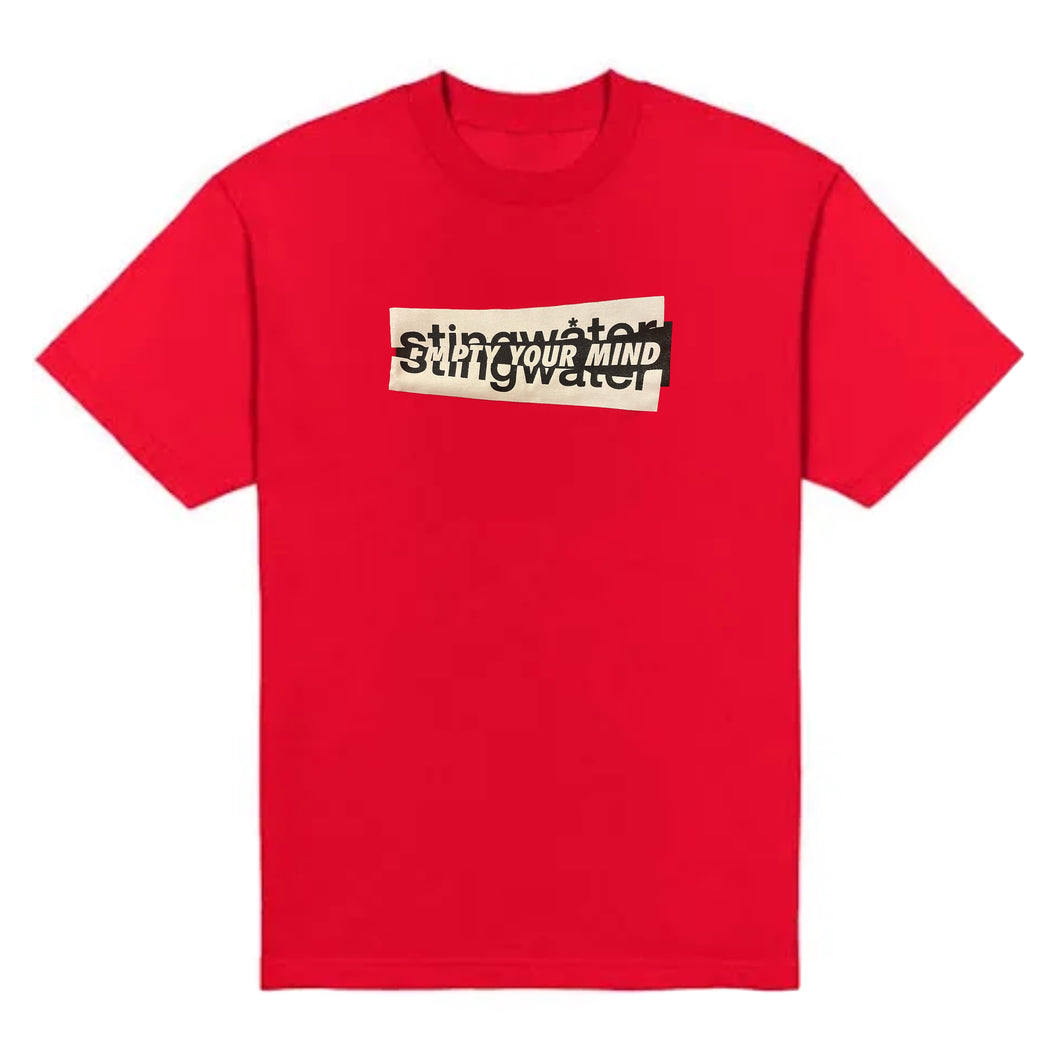 Ripped logo T-Shirt Red