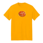 Bottle cap t shirt golden yellow