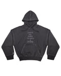 Crisis Outline Hoodie Faded Black