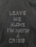 Crisis Outline Hoodie Faded Black