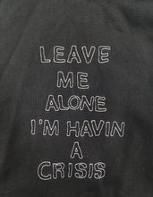 Load image into Gallery viewer, Crisis Outline Hoodie Faded Black
