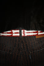 Script Double Knee Jeans Acid Black