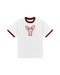 Aapi Apple T-Shirt White/Brown Ringer