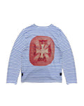 Tomatoe Long Sleeve Striped T-Shirt White/Blue