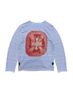 Tomatoe Long Sleeve Striped T-Shirt White/Blue
