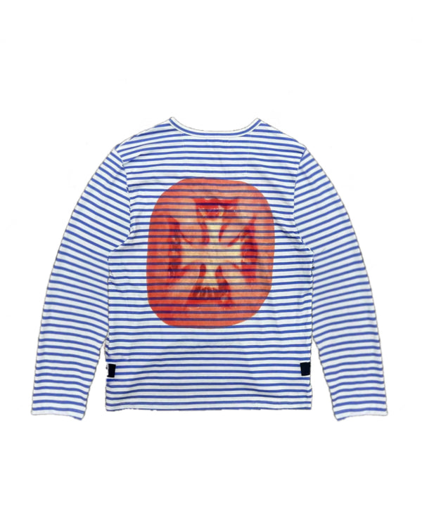 Tomatoe Long Sleeve Striped T-Shirt White/Blue