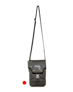 Studded Alpha Crossbody Bag Black