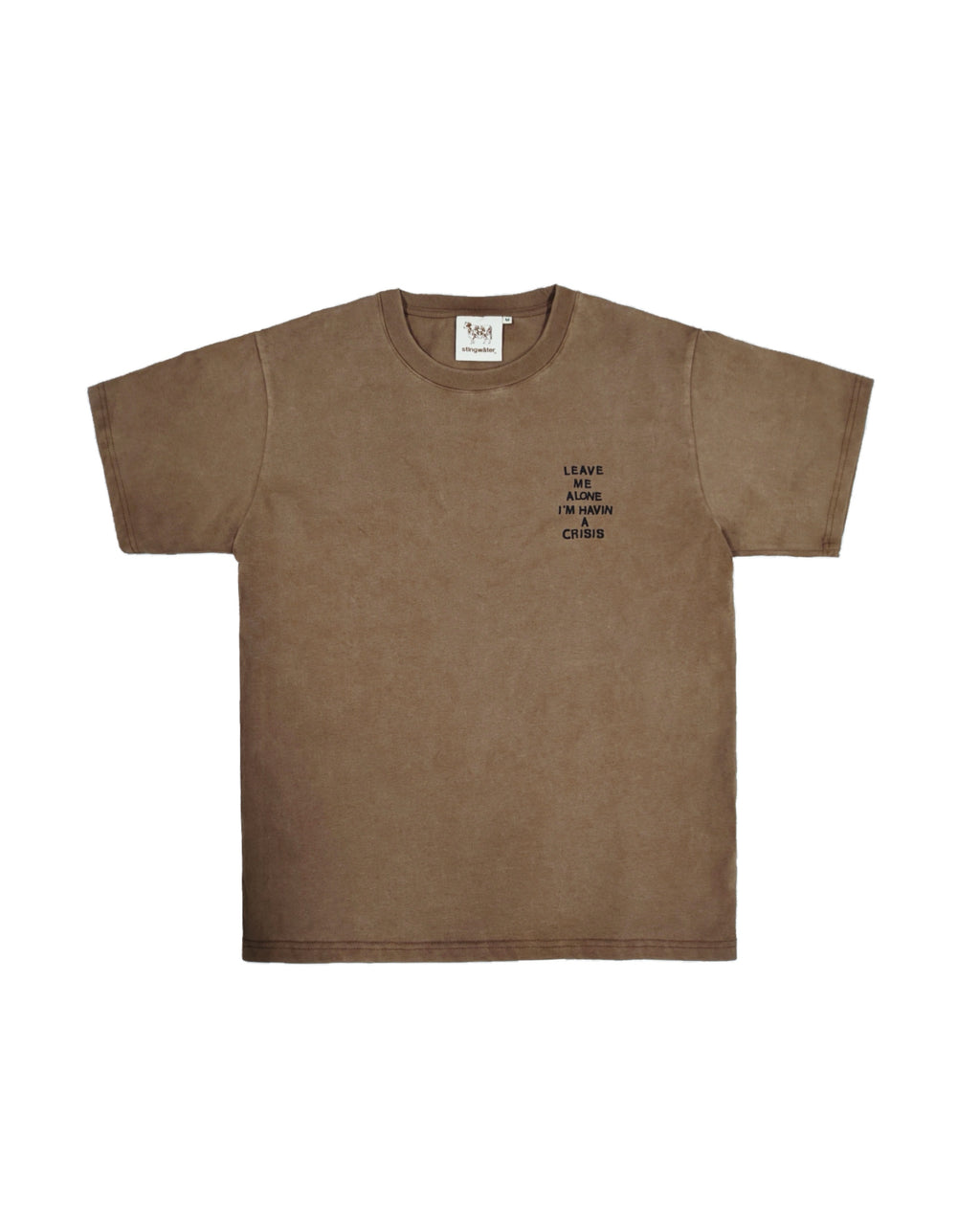 Mini Crisis T-Shirt Faded Brown