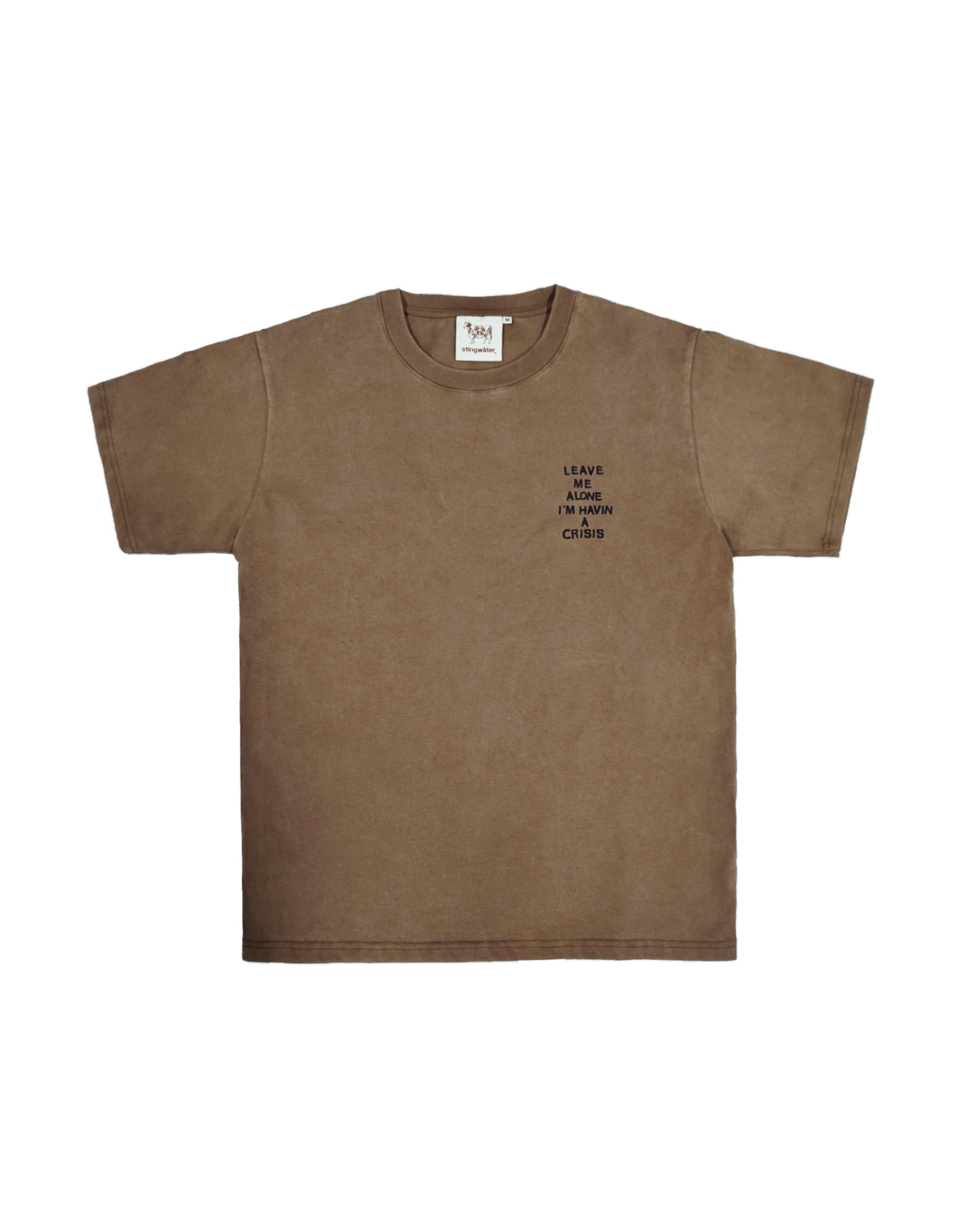 Mini Crisis T-Shirt Faded Brown