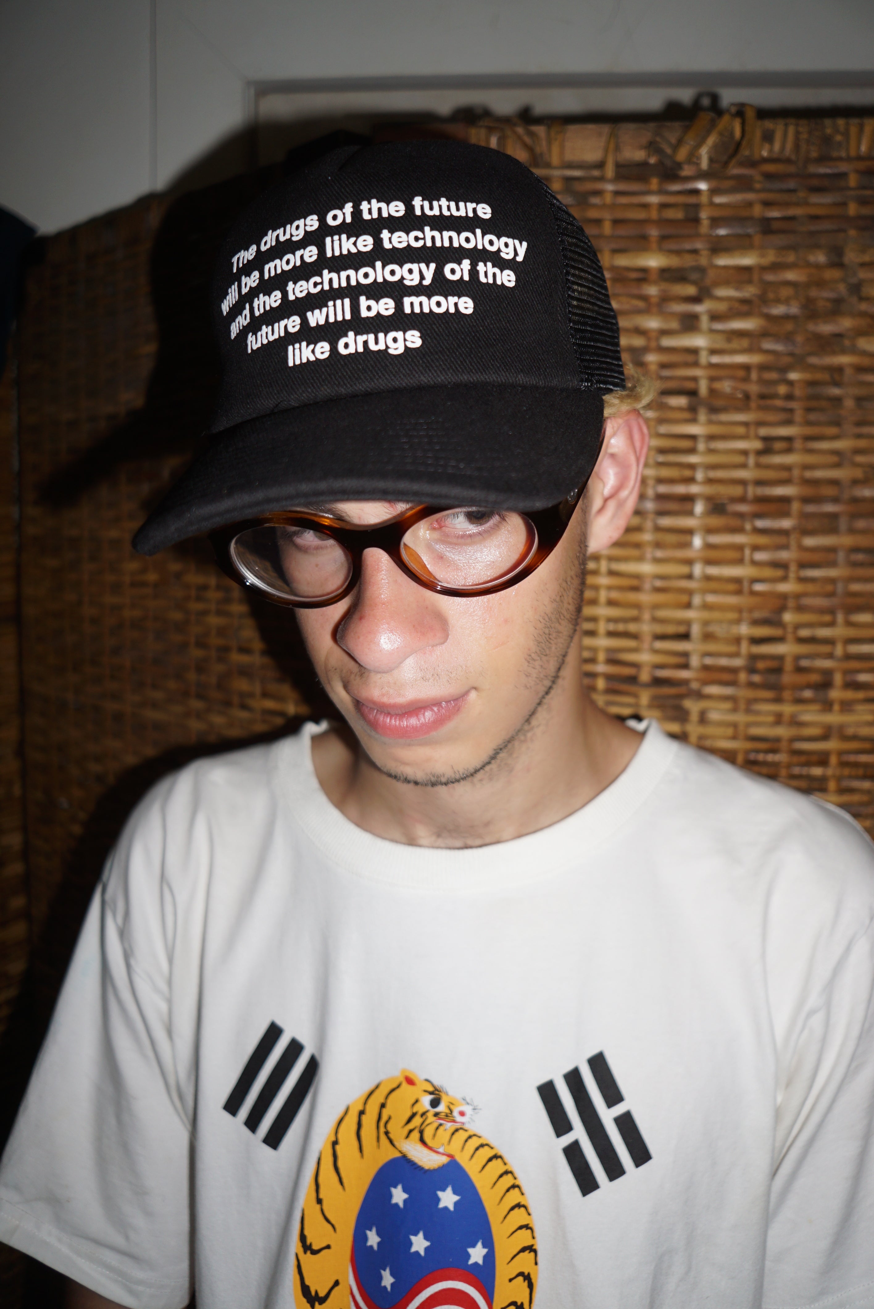 Future Drugs Trucker Hat Black