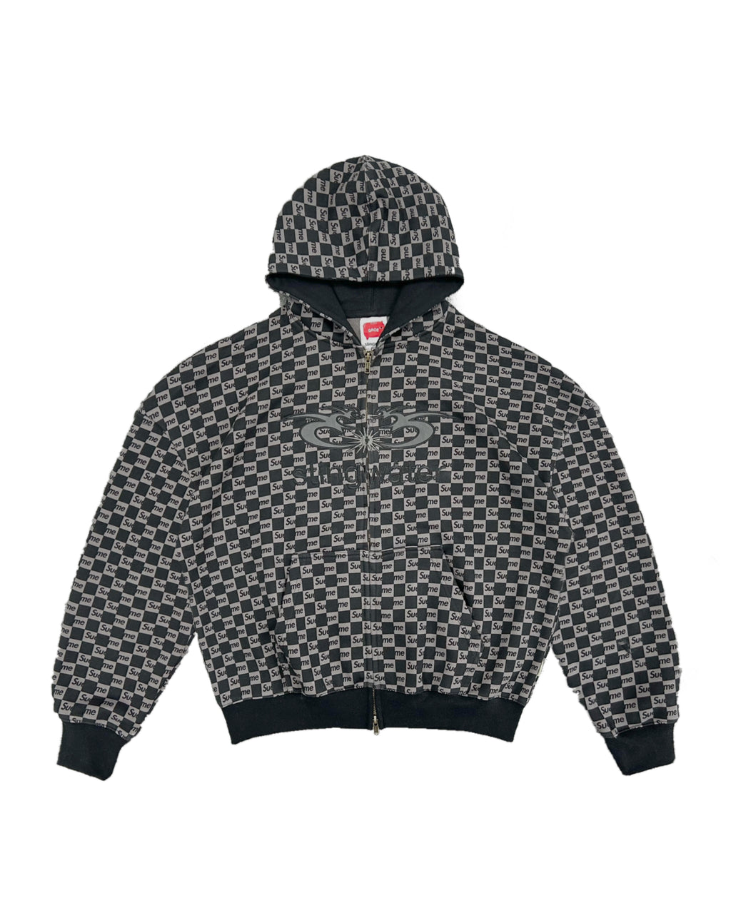 Sue Me Zip Up Hoodie Black/Metal