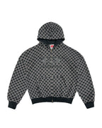 Sue Me Zip Up Hoodie Black/Metal