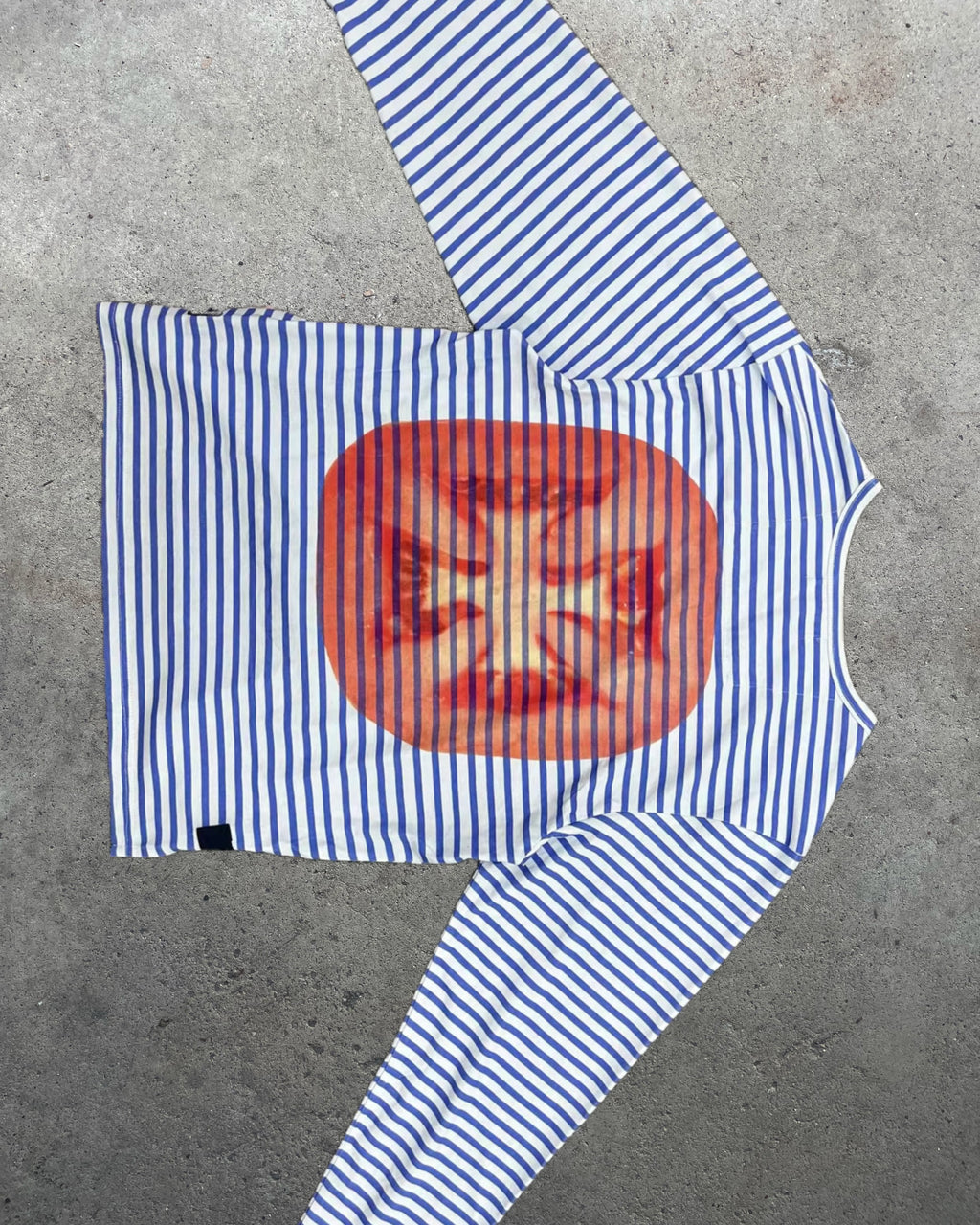 Tomatoe Long Sleeve Striped T-Shirt White/Blue