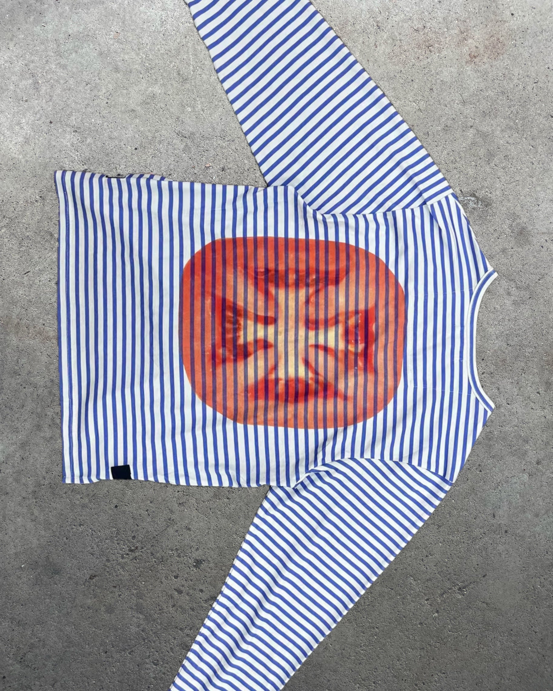 Tomatoe Long Sleeve Striped T-Shirt White/Blue