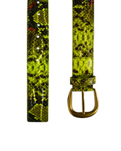 Load image into Gallery viewer, Stingwater Vein Belt Green Snake
